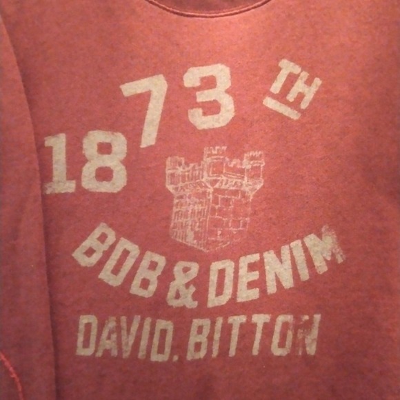 Buffalo David Bitton-crew neck pullover sweatshirt size xl burgundy color - Picture 9 of 11